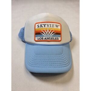 Skyview Hat Cap Snap Back Blue Trucker Los Angeles Adjustable